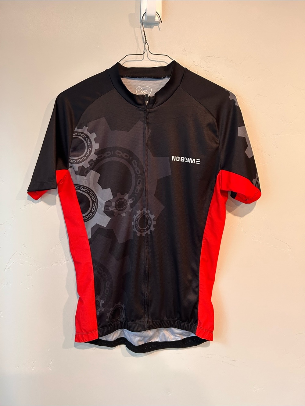 Men's Black & Red Cycling Jersey